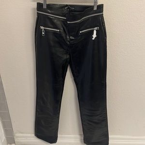 Zara leather pants